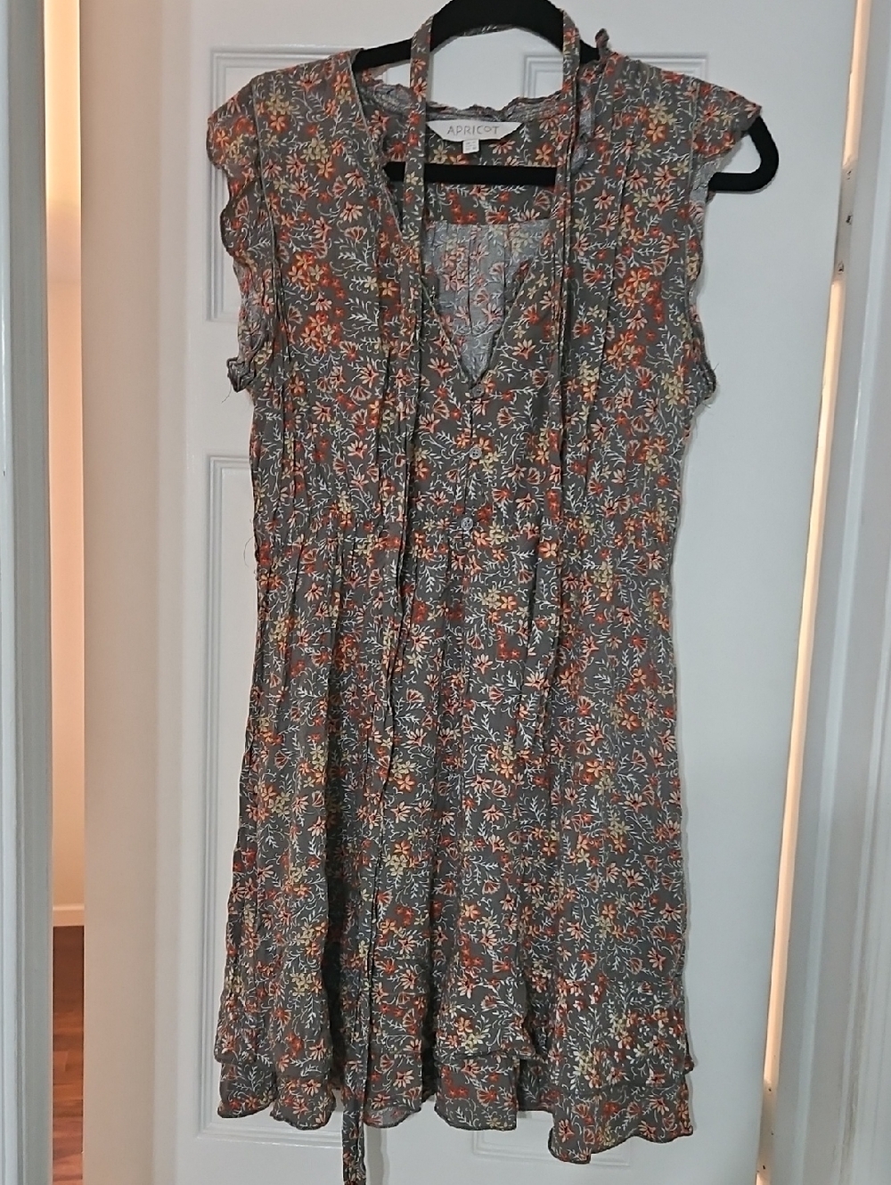 Apricot Floral Boho Dress